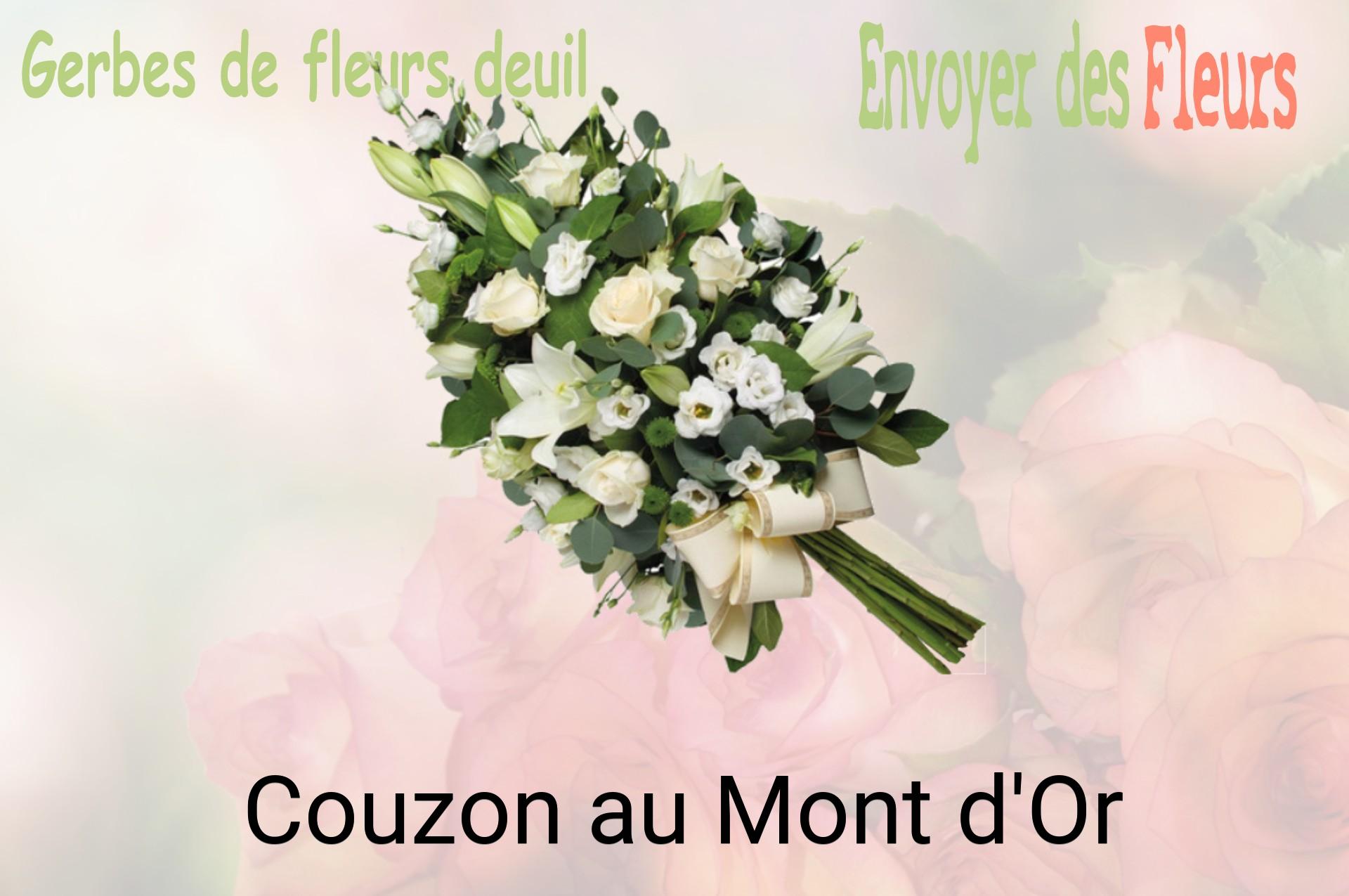 Gerbe de fleurs de deuil livrée à Couzon-au-Mont-d'Or